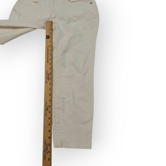 Eileen Fisher Cream Ankle & Cropped Jeans Pants Sz 12 - Picture 3 of 9